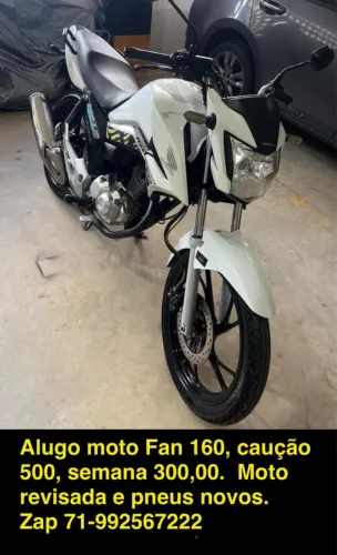 Alugo Honda fan 160  300,00 semana