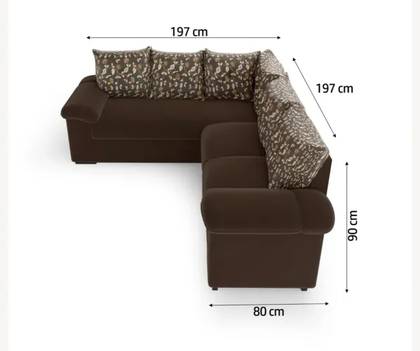 Sofá de Canto com Almofadas Soltas NOVO ENTREGA HOJE