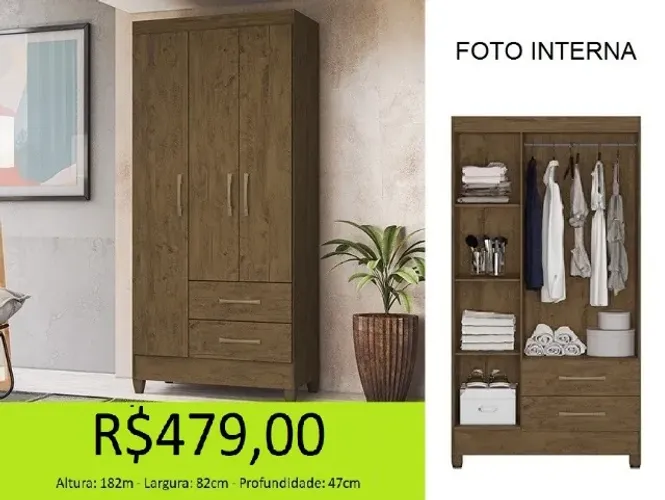 Roupeiro a pronta entrega