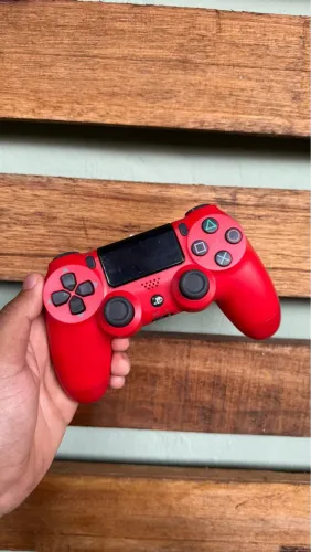 Controle PS4 Vermelho - Novo selo Sony