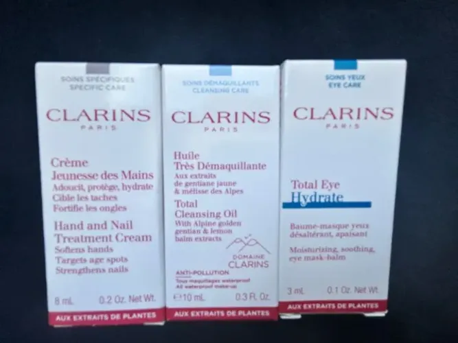 kit minis tratamento clarins + necessarie
