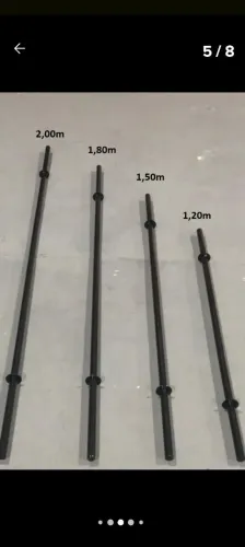 Barras para exercícios de musculação a partir de $60