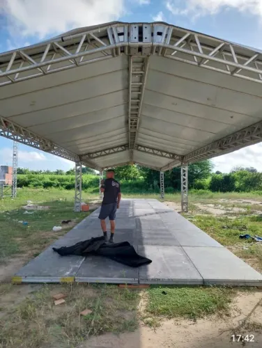 Locação para evento, empresa, estrutura box truss 