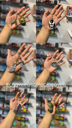 Chaveiros colecionáveis 