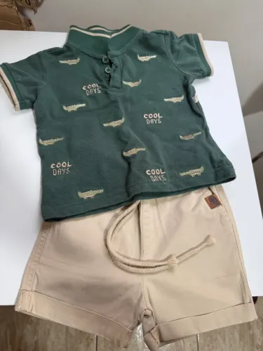 Conjunto infantil camisa polo tamanho 2