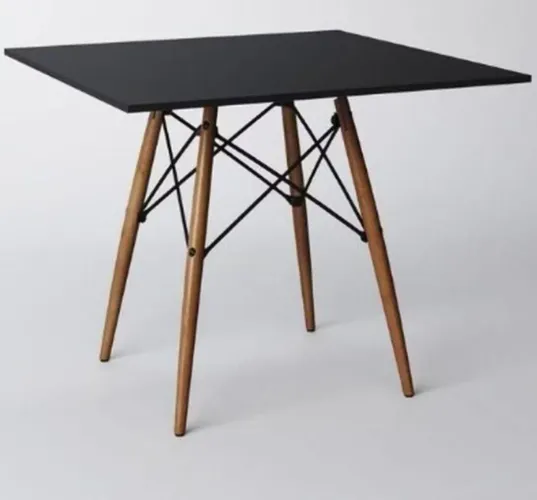Mesa Eiffel 4 lugares - Preta (não acompanha as cadeiras) 