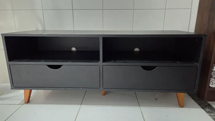 Rack Tok&stok preto 1,20x40