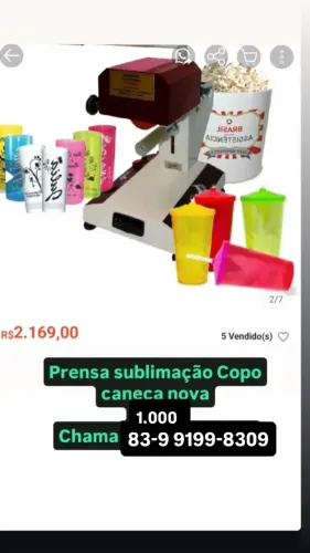 Máquina prensa presente personalizado emprego