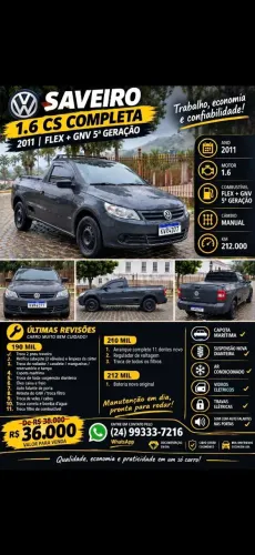 Volkswagen Saveiro 1.6 MI/ 1.6 MI Total Flex 8V (álcool) 2011