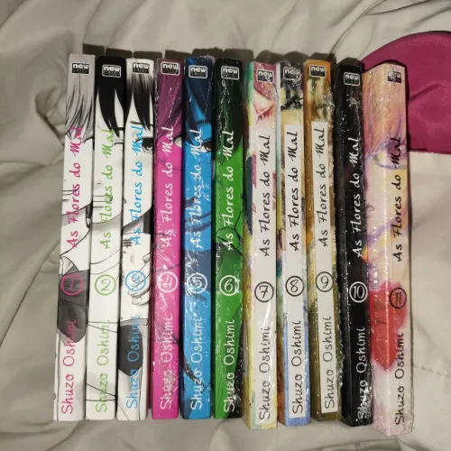 as flores do mal (coleção completa do mangá volumes de 1 a 11)