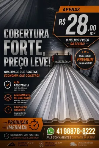 Telha Metalica direto da Fábrica