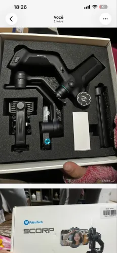 Estabilizador Scorp Mini 3 Para Celular 2kg Feiyutech