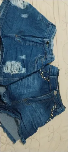 Lote short e saia jeans
