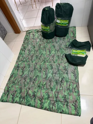 Colchonete Casal Mont Long 1,90m x 1,30m Camping Acampamento Polipropileno Fibras