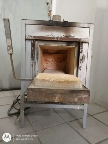 Forno de fundição e centrífuga