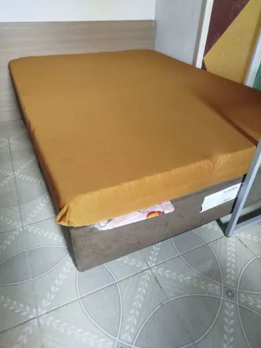 Cama box e colchão casal