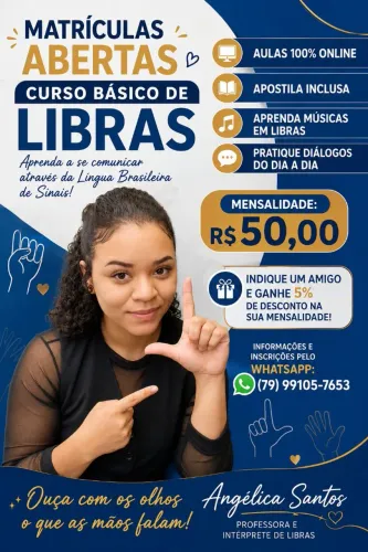 Curso de libras básico l faça já sua matrícula 100%online