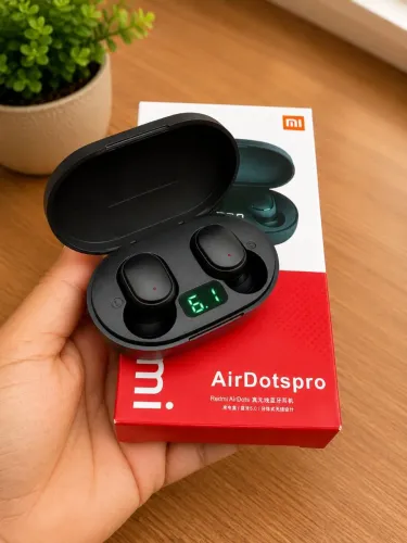 Fone Bluetooth Xiaomi Redmi Airdots com Display LED e Estojo Carregador