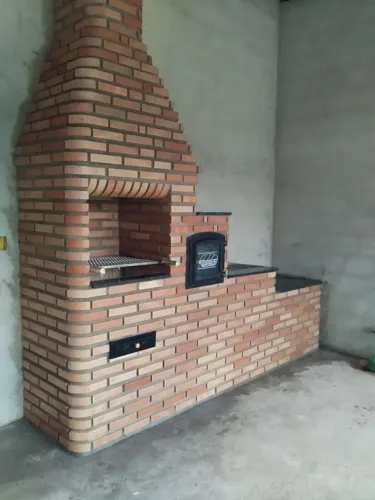 Fogão de lenha e forno de ferro fundido 