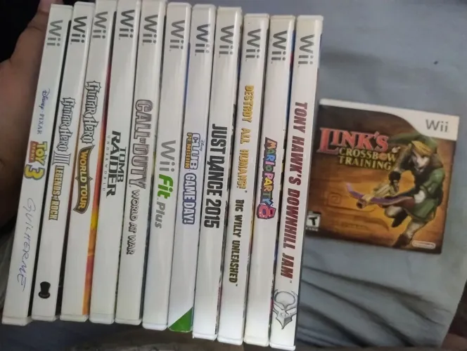 Lote 12 jogos Nintendo Wii 