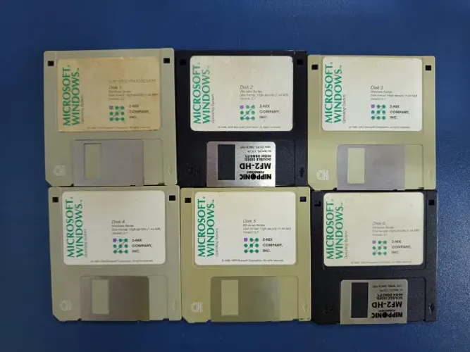 Kit de disquestes de instalação do windows 3.11 (raridade)