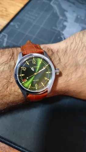Relógio Militado ML08 japonês, 38mm, cristal de safira, 10ATM a prova d'água e analógico 