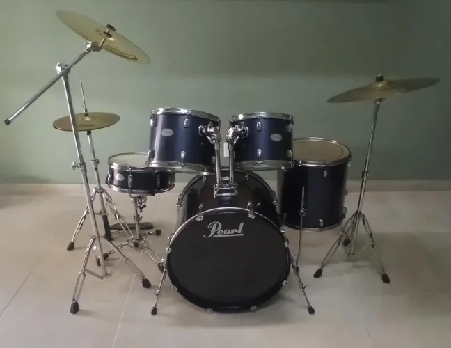 Bateria Acústica Pearl Soundcheck - Super Conservada