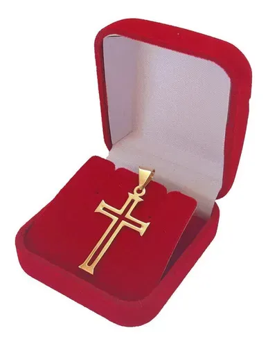 Pingente Crucifixo Em Ouro 18 Kilates 30 mm Peso 2 Gramas