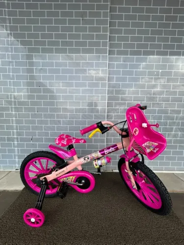 Bicicleta Infantil Barbie Aro 16 - Nova
