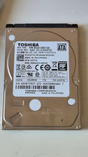 HD 1TB Toshiba para Notebook