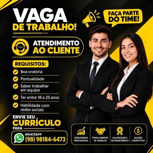 VAGA - CONSULTOR(A) DE VENDAS