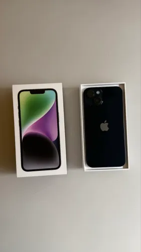 iPhone 14 128GB Meia-Noite + Caixa Original