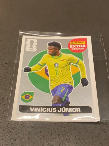 Figurinha Extra Sticker Vinicius Junior Vini Jr Copa 2026 Panini Prata