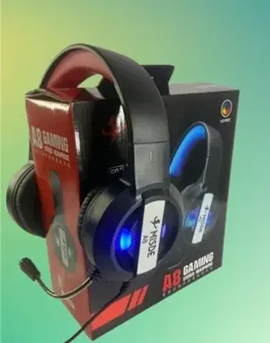 Fone Gamer Headset A8 Misde Com Led E Microfone