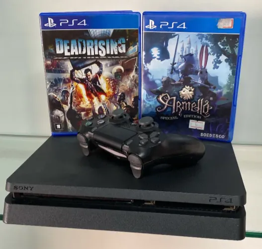 PS4 Slim 1TB Semi Novo