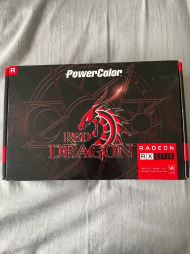 Placa de Vídeo PowerColor Red Dragon RX 570 - Zera, Nunca Usada!