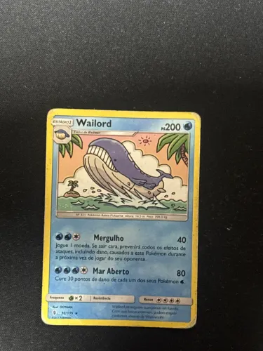 Carta Pokémon (230 cartas + wailord 200)