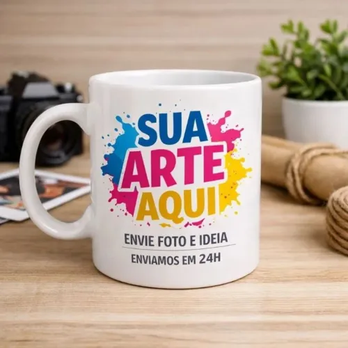 Caneca personalizada porcelana ou polimero