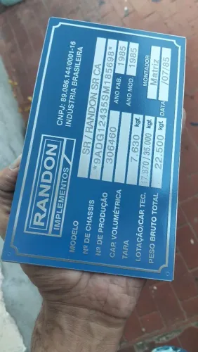 Plaqueta basculante Randon