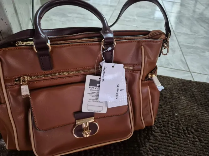 Bolsa de couro marca chenson