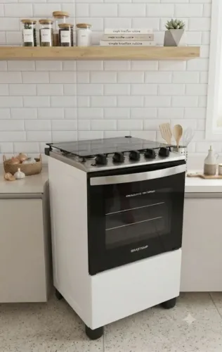 Fogão Brastemp Branco 4 Bocas pouco uso