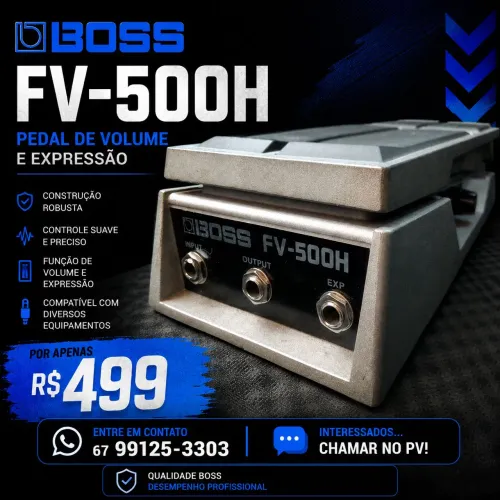 Pedal Boss FV-500H - Volume e Expressão
