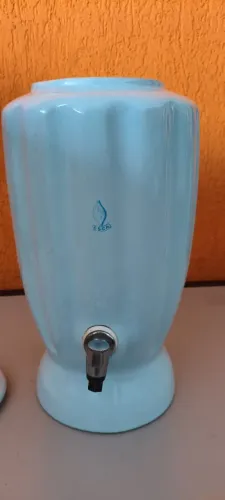 Talha / Dispenser Antigo ESCA em Cerâmica Azul - Vintage