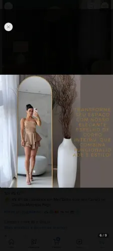 Vendo espelho de chão