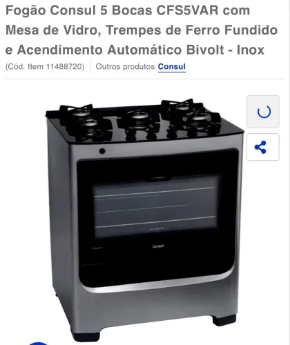 Vendo fogão seminovo