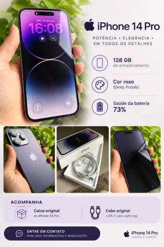 iPhone 14 Pro 128gb - Roxo 