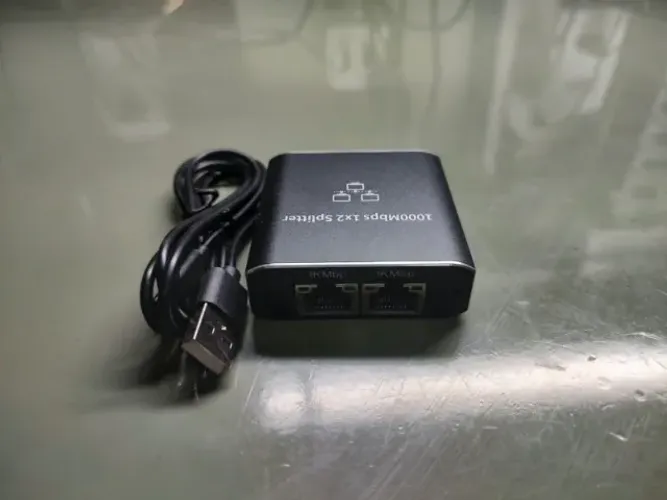Switch divisor de rede Gigabit 1x2 novo