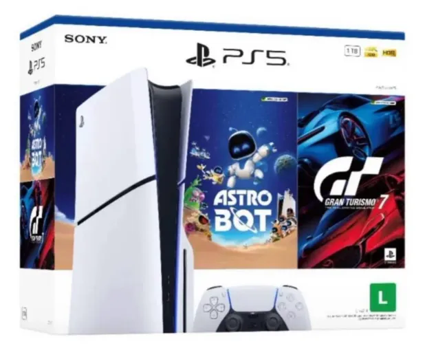PS5 Slim Leitor Físico e Digital 1TB