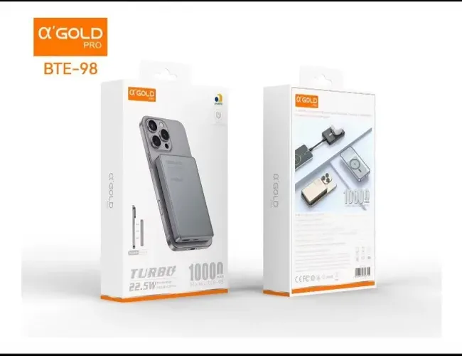 Carregador Indução Portátil Para iPhone Powerbank 10000mah