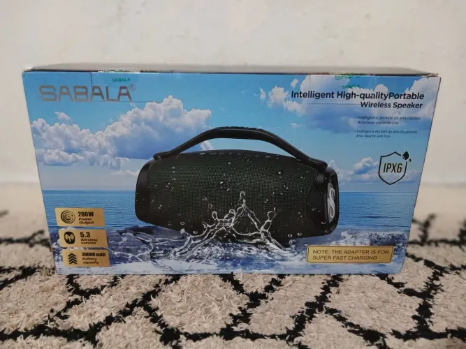 Boombox Sabala: som altíssimo e gravão 200W, bateria infinita. Melhor q JBL (zera)